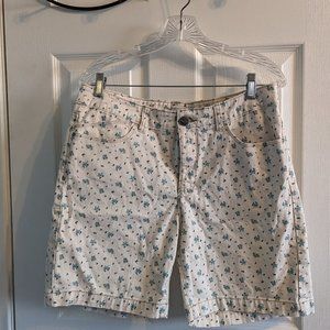 Lee "perfect fit" floral jean shorts